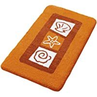 Meusch 2335331911 - Juego de Alfombrillas para baño (3 Unidades)- diseño Marino- Color Naranja